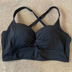 torrid Black Longline Bikini Top